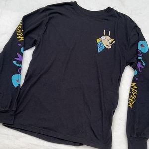 Nickelodeon Rocko’s modern life men’s long sleeve graphic T-shirt size Small